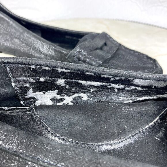 Lauren Ralph Lauren Driving Loafers Sz 6.5 Black Suede Preppy Comfort Moccasins - Picture 14 of 14